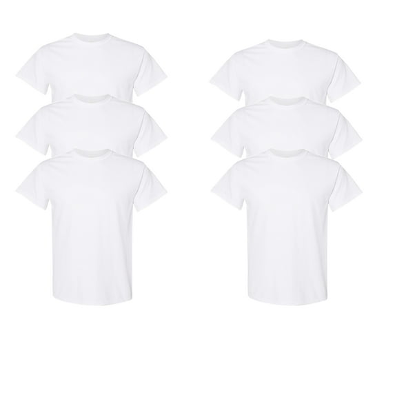 Gildan Adult Men's Short Sleeve Crew Neck T-Shirt, 6-Pack,