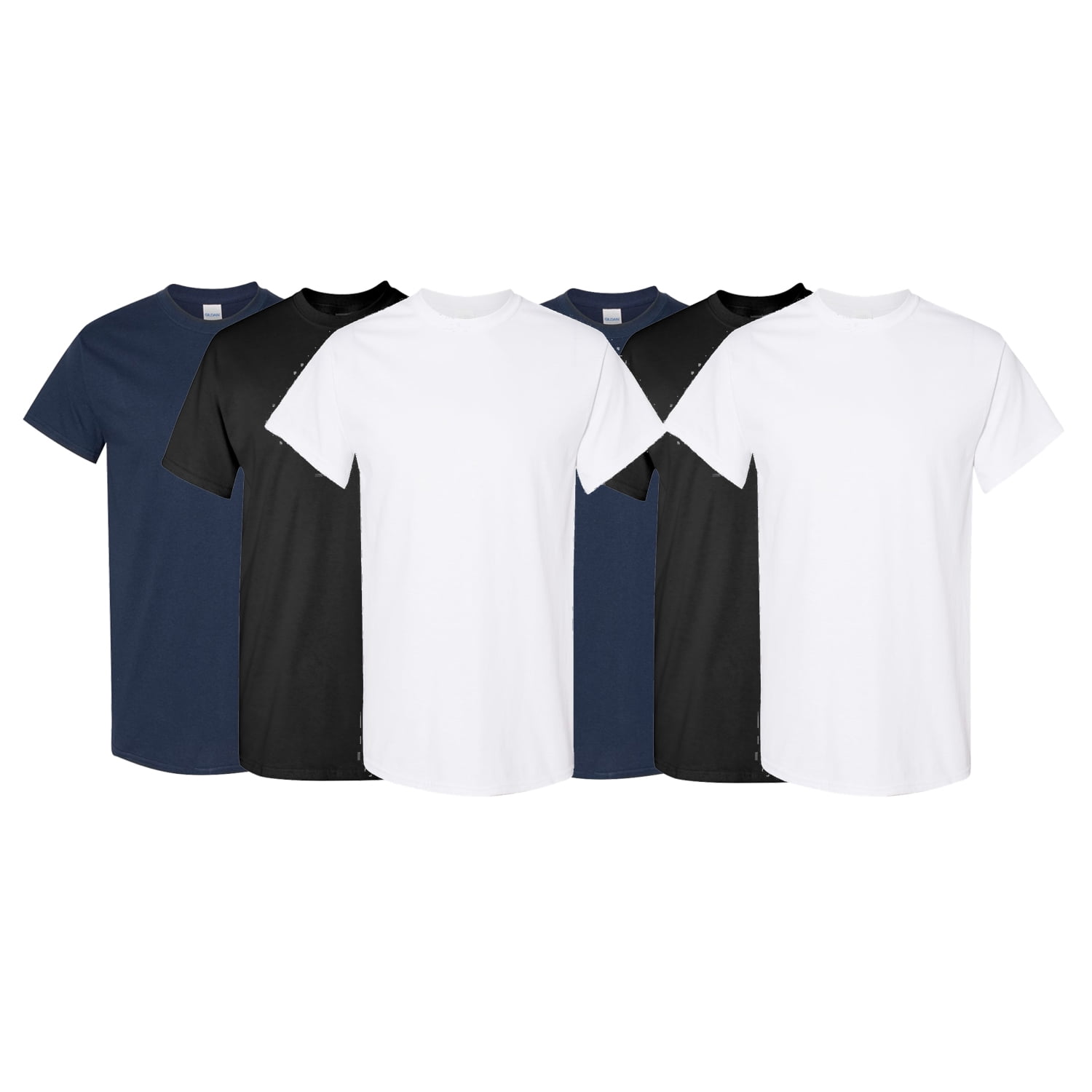 Gildan Men's White T-Shirt, Short Sleeve Crew, 6-Pack, Sizes Gildan Men's White T-Shirt, Short Sleeve Crew, 6-Pack, Sizes