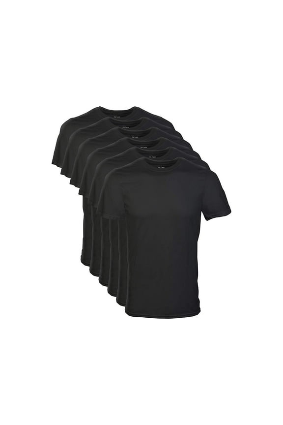 Adult Men's Short Sleeve Crew T-Shirt, 6-Pack, Sizes S-2XL