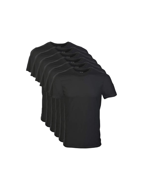 Adult Men's Short Sleeve Crew T-Shirt, 6-Pack, Sizes S-2XL