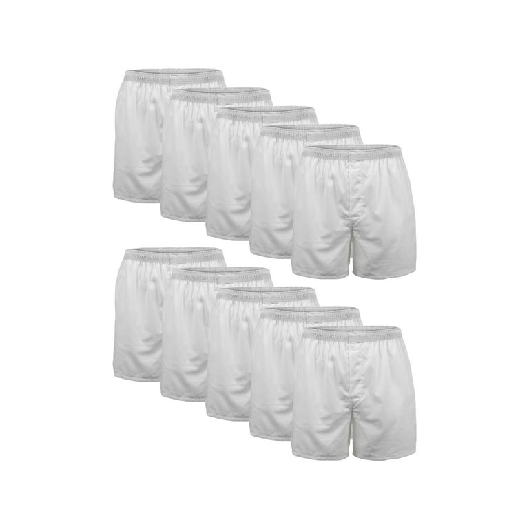 Gildan Adult Men's 10-Pack Regular Leg Boxer Briefs, Sizes S-2XL, 10-Pack