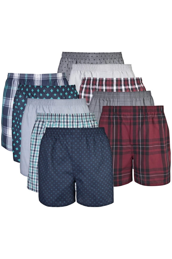 Men's Underwear Boxers, Multipack, Sizes Small - XXLarge