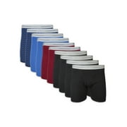 Gildan Adult Mens Boxer Briefs With Waistband, 10-Pack, Sizes S-2XL, 6 Inseam