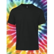 Gildan Adult Short Sleeve Crew T-Shirt for Crafting - Black, Size L, Soft Cotton, Classic Fit, 1-Pack Blank Tee