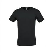 Gildan Adult Short Sleeve Crew T-Shirt for Crafting - Black, Size S, Soft Cotton, Classic Fit, 1-Pack Blank Tee