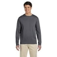 thumbnail image 1 of Gildan Adult Softstyle® Long-Sleeve T-Shirt, CHARCOAL, S, 1 of 3