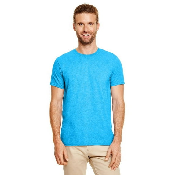 Gildan Adult Softstyle T-Shirt - HEATHER SAPPHIRE - XL