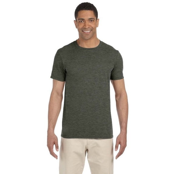 Gildan Adult Softstyle T-Shirt - HTH MILITARY GRN - 2XL