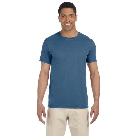 Gildan Adult Softstyle T-Shirt - INDIGO BLUE - 4XL