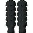 thumbnail image 1 of Gildan Adult Ultra Cotton T-Shirt, Style G2000, Multipack, Black 10-Pack, X-Large, 1 of 4