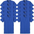 thumbnail image 1 of Gildan Adult Ultra Cotton T-Shirt, Style G2000, Multipack, Royal 10-Pack, Medium, 1 of 6