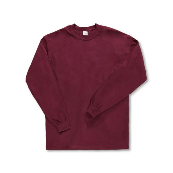 Gildan Adults' L/S T-Shirt - burgundy, xl (Big Girls)