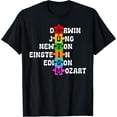 thumbnail image 1 of Gildan Autism Awareness Darwin Jung Newton Einstein Edison Mozart T-Shirt Gift for Men Women Unisex Tee, 1 of 2