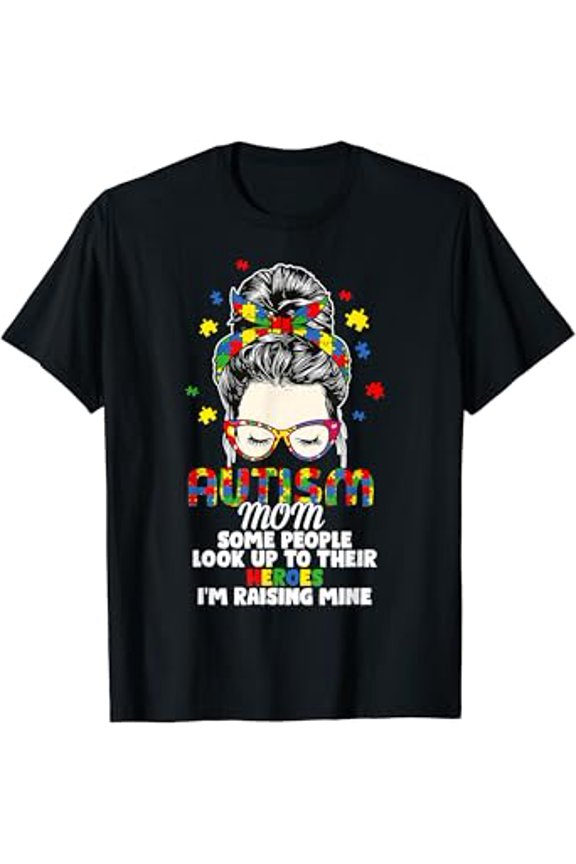 Autism Awareness Superhero Mom T-Shirt