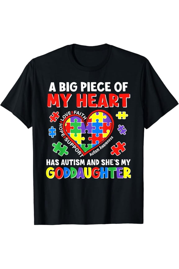 Autism Godparents Autism Awareness Goddaughter Support T-Shirt