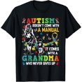 thumbnail image 1 of Gildan Autism Grandma Doesn't Come With A Manual Autism Awareness T-Shirt Gift for Men Women Unisex Tee, 1 of 3