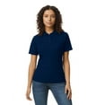 thumbnail image 1 of Gildan B01260654 Softstyle Pique Polo Shirt for Women, Navy - Medium, 1 of 3