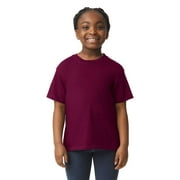 Gildan B01660533 Softstyle Youth T-Shirt, Maroon - Small