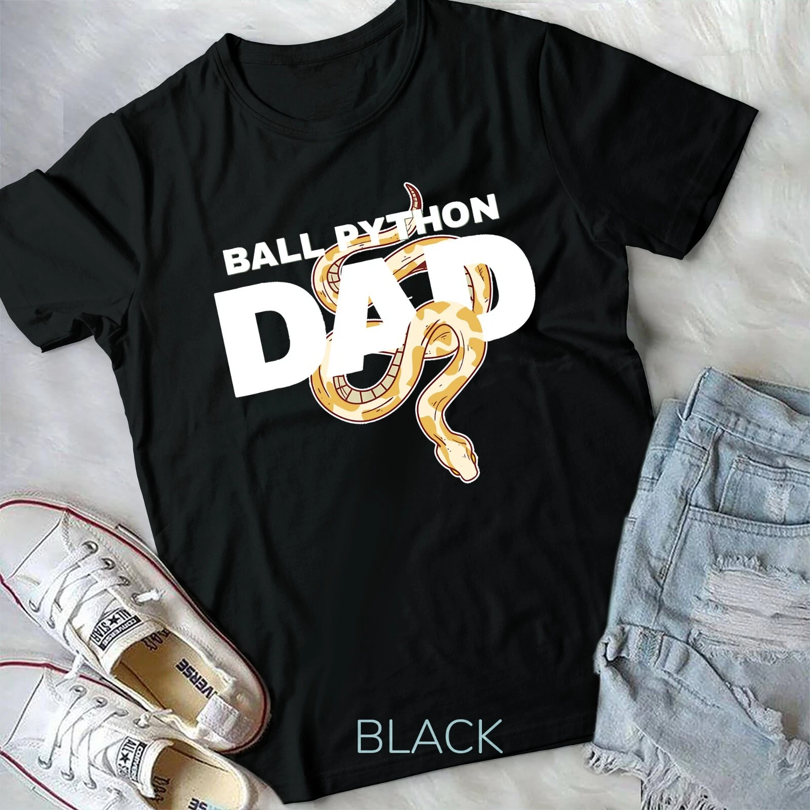 Gildan Ball Python Dad Snake Pet Animal Reptile Men Unisex T-Shirt ...