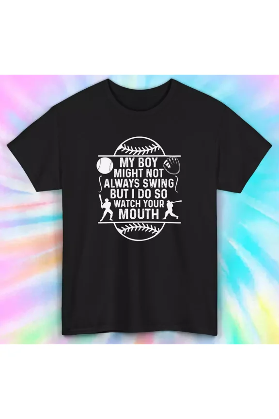 Baseball Mom Watch Your Mouth Quote Tee Unisex Tee