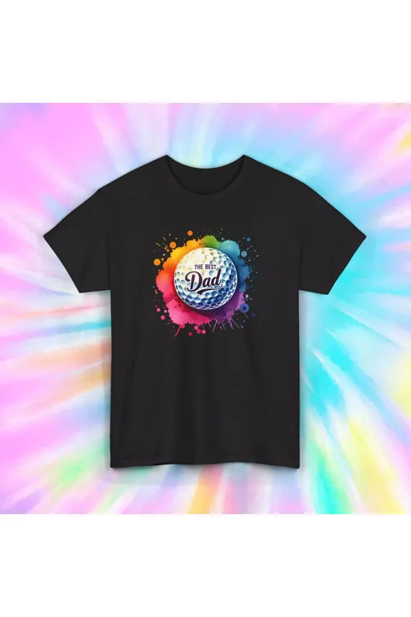 Best Dad Golf Ball Graphic T-Shirt Father'S Day Gift Tee Unisex Tee