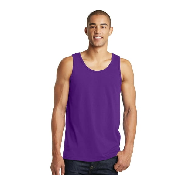 Gildan Best Tank Tops for Men Purple Sleeveless T Shirt Summer Classic Fit Workout Undershirts Size – XL