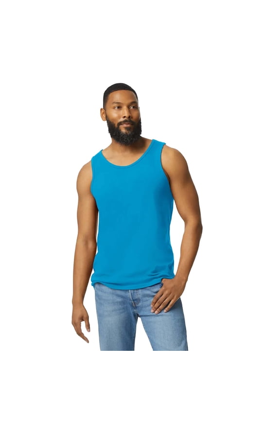 Best Tank Tops for Men Sapphire Sleeveless T Shirt Summer Classic Fit Workout Undershirts Size – L