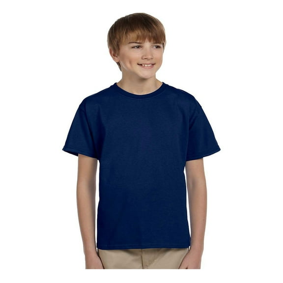 Gildan Big Boy's Seamless Double Needle Preshrunk T-Shirt, Style G2000B