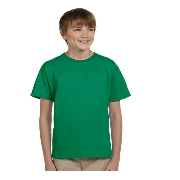 Gildan Big Boy's Seamless Double Needle Preshrunk T-Shirt, Style G2000B