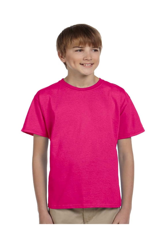 Big Boy's Seamless Double Needle Preshrunk T-Shirt, Style G2000B
