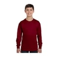 thumbnail image 1 of Gildan Big Boys Seamless Crewneck Long Sleeve T-Shirt, Style G5400B, 1 of 1