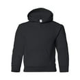thumbnail image 1 of Gildan Big Girls 1x1 Rib Knit Hooded Pocket Sweatshirt, Style G18500B, 1 of 3