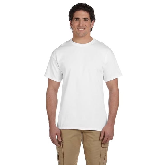 Gildan Big and Tall Men Short Sleeve T-Shirt, White Sizes LT-3XLT | 100 Ultra Cotton Crew Neck Tall Tee