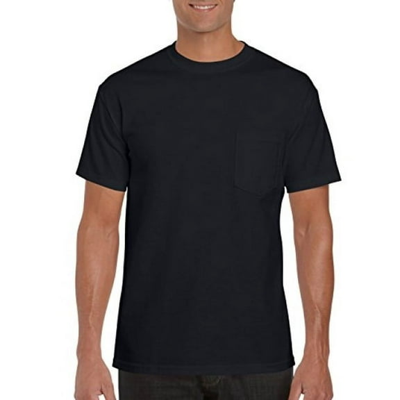 Gildan Big men's dryblend workwear pocket tee, 2-pack