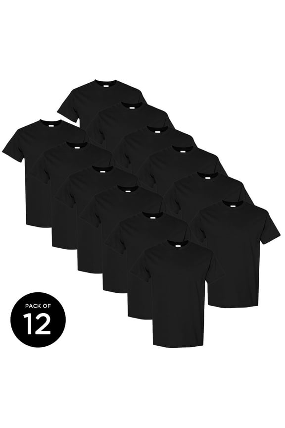 Black Men T-Shirts Value Pack (PACK OF 12)