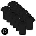 thumbnail image 1 of Gildan Black Shirts for Men Casual Black T-shirts Men's Shirts in Black Basic Black Tshirts Men Outwear Men T-Shirts Value Pack Shirts for Men - Single OR Pack of 6 OR Pack of 12 Shirts, 1 of 4