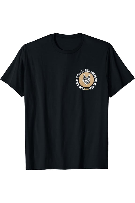 Blue and Red Heeler Dog Pics Brags Cattle Dog Member Logo T-Shirt