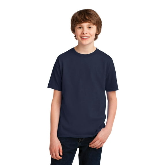 Gildan Boy's Short Sleeve 100 Percent Polyester T-Shirt 42000B