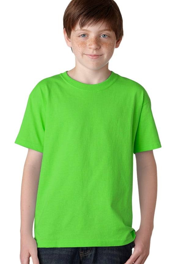 Boy's Short Sleeve Crew Neck Heavy Cotton T-Shirt