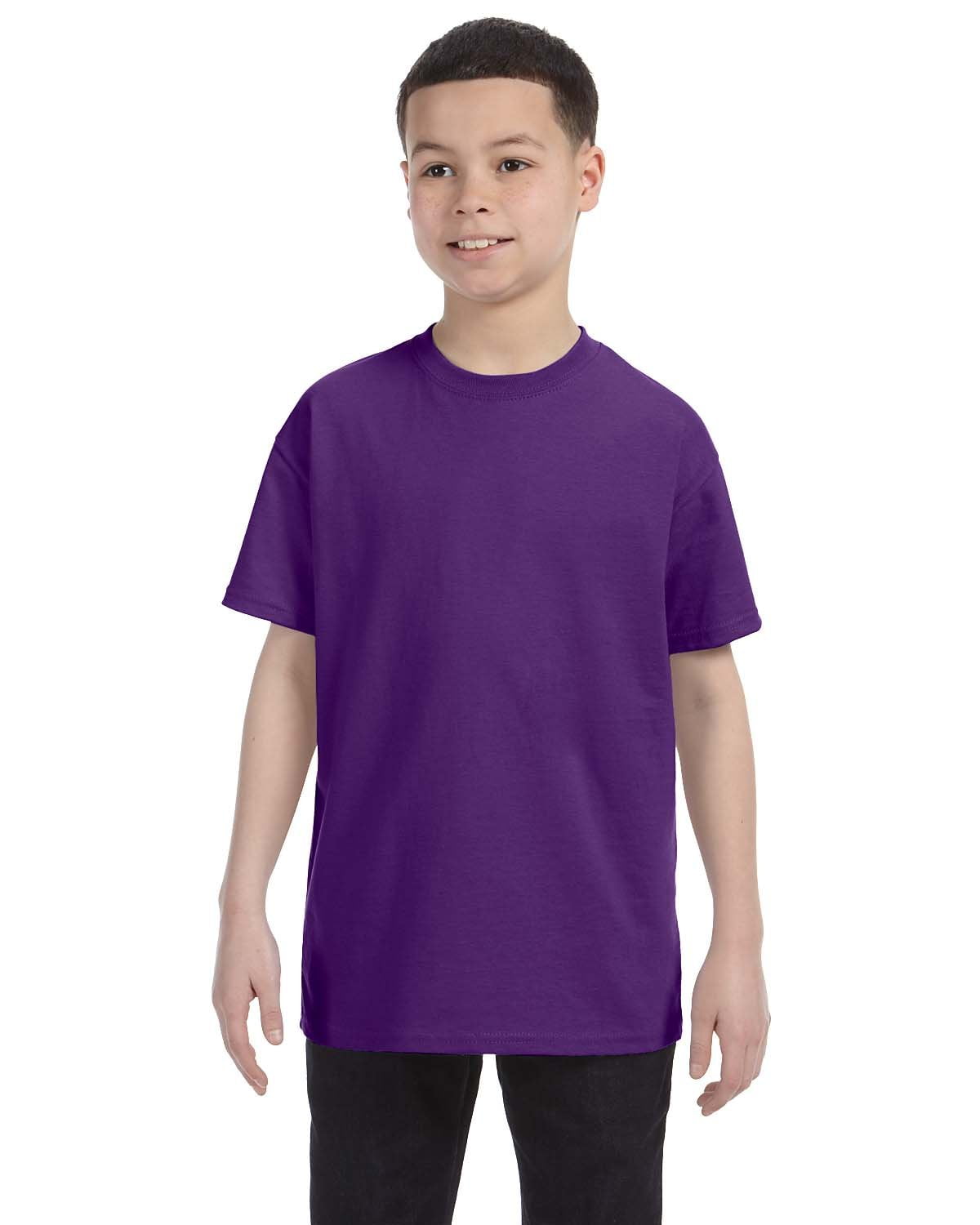 Boy's Short Sleeve Crew Neck Heavy Cotton T-Shirt