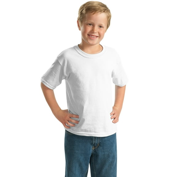 Gildan Boys 100 Percent Cotton Short Sleeve T-Shirt. 2000B
