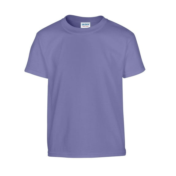 Gildan Boys/Girls Plain Cotton Heavy T-Shirt