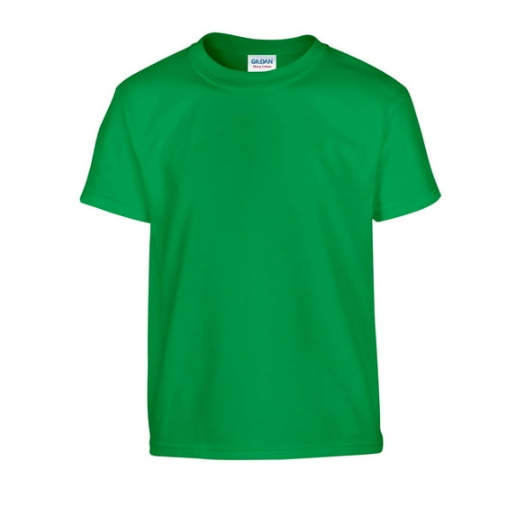 Gildan Boys/Girls Plain Cotton Heavy T-Shirt