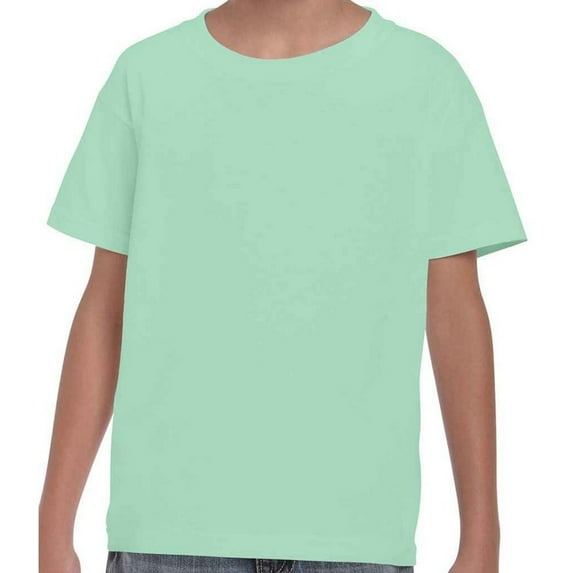 Gildan Boys/Girls Plain Cotton Heavy T-Shirt