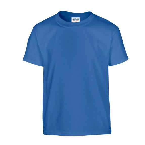 Gildan Boys/Girls Plain Cotton Heavy T-Shirt