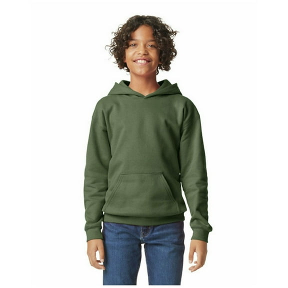 Gildan Boys/Girls Softstyle Plain Midweight Hoodie