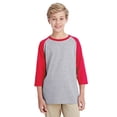 thumbnail image 1 of Gildan Boys' Heavy Cotton 5.3 oz. 3/4-Raglan Sleeve T-Shirt, 1 of 3