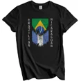 thumbnail image 1 of Gildan Brazilian Nicaraguan Flags Ripped Torn Brazil Nicaragua T-Shirt Gift for Men Women Unisex Tee, 1 of 3