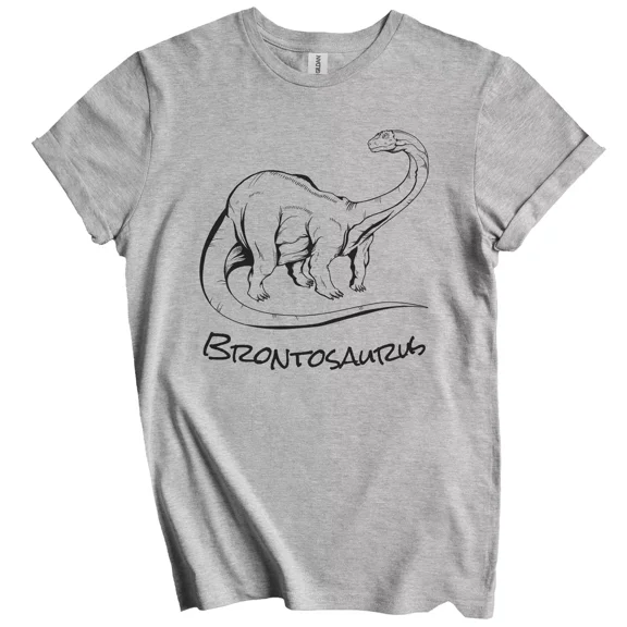 Gildan Brontosaurus Sketch Cool Prehistoric Animal Dinosaur T-Shirt - Dinosaur Gift Gift for Men Women Unisex Tee