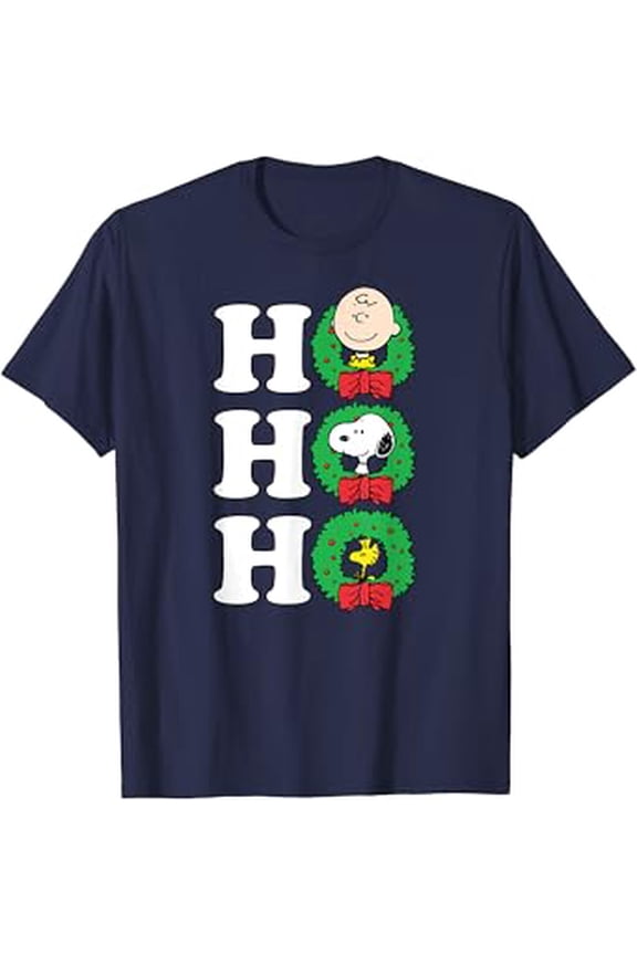 Cartoon - Ho Ho Ho Wreath Hot Trending T-Shirt Unisex S To 5Xl